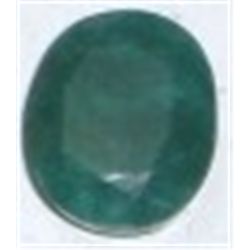 8.65 CARAT LARGE EMERALD *OVAL CUT/FACETED & POLISHED*!! GEMSTONE CAME OUT OF SAFE!!