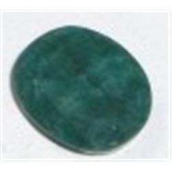 9.80 CARAT *HUGE* LARGE EMERALD *OVAL CUT/FACETED & POLISHED*!! GEMSTONE CAME OUT OF SAFE!!
