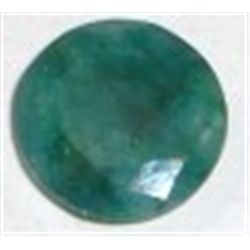12.70 CARAT *HUGE* LARGE EMERALD *ROUND CUT/FEACETED & POLISHED*!! GEMSTONE CAME OUT OF SAFE!!
