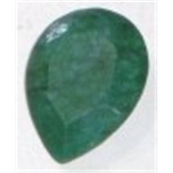 12.75 CARAT *HUGE* LARGE EMERALD *PEAR CUT/FEACETED & POLISHED*!! GEMSTONE CAME OUT OF SAFE!!
