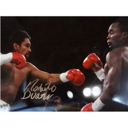 SIGNED-Roberto Duran v Sugar Ray Leonard PSA/DNA