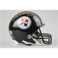 John Stallworth Signed Steelers COA Mini-Helmet