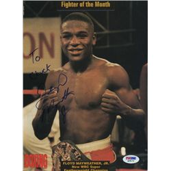 Floyd Mayweather Jr. Signed Magazine Page PSA/DNA