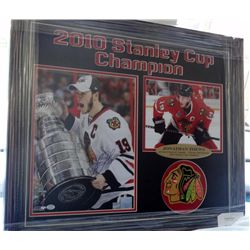 Jonathan Hawks 2010 Stanley Cup Champ Signed 11x14