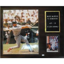 Mark McGwire 70 Home Run "Memorabilia" Plaque