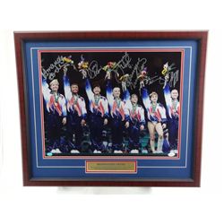 Signed-1996 1st Gold Medal Gymnastics Team w/COA