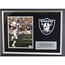 SIGNED-Willie Brown Raiders Custom Frame w/COA