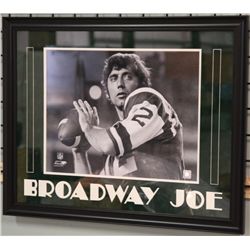 Unsigned-Joe Namath in Custom Frame and Matte