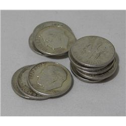 (14) Pre 1964 Silver Roosevelt Dimes
