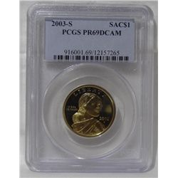 2003-S PCGS PR69 Deep Cameo Sacagawea Dollar