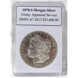 1878-S Morgan Silver Dollar TAS DMPL-67