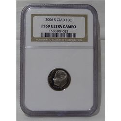 2006-S NGC PF69 Ultra Cameo Clad Roosevelt Dime