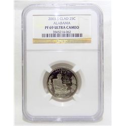 2003-S Alabama Quarter PF69 Graded NGC
