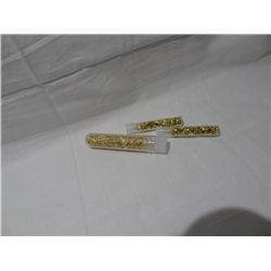 2 Small & 1 Large Vials 24k Gold Flakes