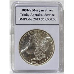 1881-S Morgan Silver Dollar TAS DMPL-67