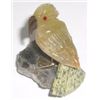 GEMSTONE *BABY COCKATOO* BIRD!! THIS BIRD IS ALL HANCARVED MADE OF DIFFERENT GEMSTONES INCLUDING ONX