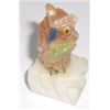 GEMSTONE *BABY OWL* BIRD!! THIS BIRD IS ALL HANCARVED MADE OF DIFFERENT GEMSTONES INCLUDING ONYX!!