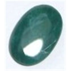 9.60 CARAT *HUGE* EMERALD *BEUATIFUL OVAL CUT/FACETED & POLISHED PRECIOUS GEMSTONE*!!