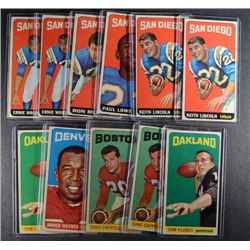 11 higher # 1965 Topps football EX or better #5-5-5-53-139-139-165-165-166-168-