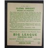 Image 2 : 1933 Goudey baseball card #143   WRIGHT VG/EX Book value $165
