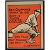 Image 1 : Schutter-Johnson Candy Co. Major League Secrets baseball card #40  CHAPMAN's