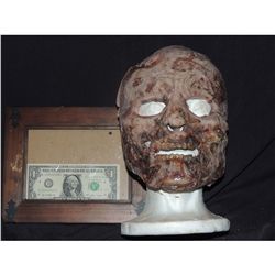 THE WALKING DEAD ROTTEN ZOMBIE SCREEN USED FOREGROUND OR STUNT MASK 4 THIS ONE IS THE KEEPER!