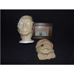 RETURN OF THE LIVING DEAD ROTTEN ZOMBIE FACE APPLIANCES LOT OF 2 NO RESERVE!