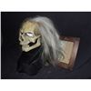 Image 2 : SCREAMING SKULL FULL HEAD MASK WITH LONG HAIR ON FORM FIT SOCK WEARABLE!