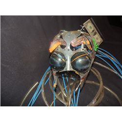 AREA 51 ALIEN ANIMATRONIC PUPPET HEAD WITH CABLES AND MECHANISMS INTACT