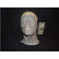 ROTTEN ZOMBIE OR MUMMY WITH SLIT THROAT MAKE UP APPLIANCE ON LIFE CAST
