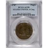 Image 1 : 1787 FUGIO PCGS AU 50, STATES UNITED, 4 CINQ, VERY RARE!