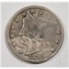 Image 1 : 1885 LIBERTY NICKEL VG CLEANED, BUT NICE COIN