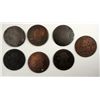 Image 1 : 7 lo grade US half pennys all have problems--1825-2 1826-28-1808- U CALL the