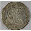 Image 1 : 1860O  Seated Liberty $  NICE TYPE COIN  XF/AU est $450-$500