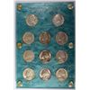 Image 1 : BU  11 coin WARTIME silver nickel set est $80-$85