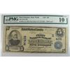 Image 1 : 1902 $5 National Currency FNB PORT CHESTER NY  PMG10 est $150-$175