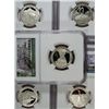 Image 2 : 2011S clad quarters  NGC PF70 ULTRA CAMEO EARLY RELEASE 5 coin set
