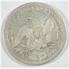 Image 2 : 1843 Seated Liberty half $  all G/VG cleaned  est $30-$35
