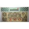 Image 2 : OBSOLETE $1  Remainder Bank note DAYTON Bank St Paul MN  PCGS58 est $100-$115