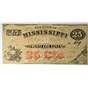 Image 1 : 1864  $.25 State of Mississippi Bearer notes XF/AU est $55-$60