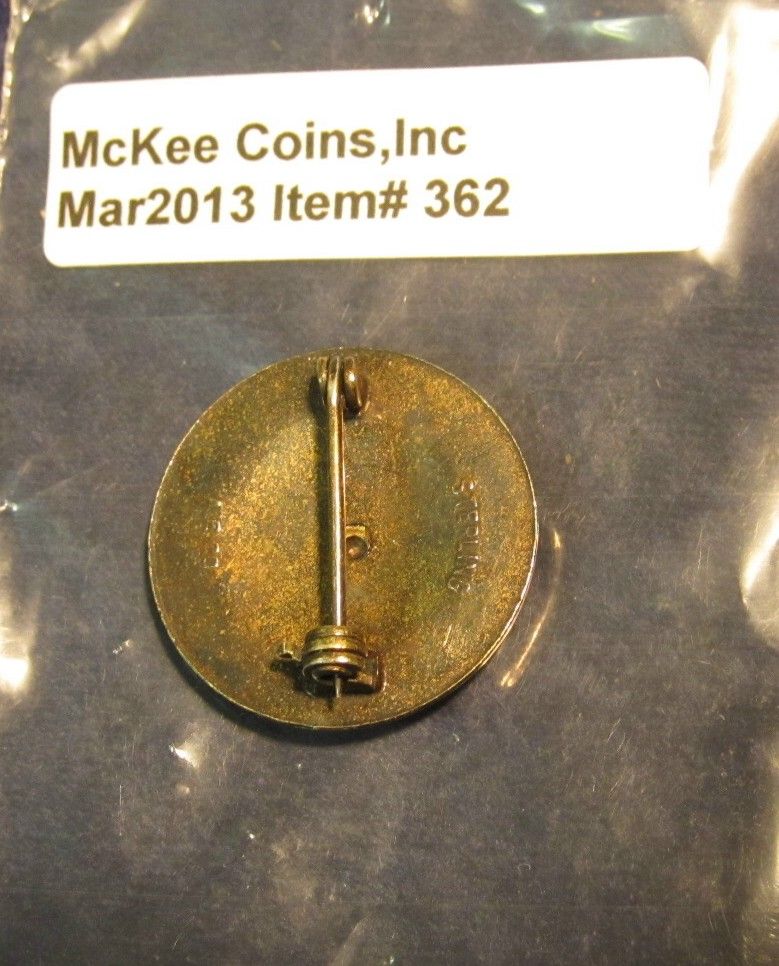 362. U.S. Merchant Marine Pin. Gold plating over Silver, marked