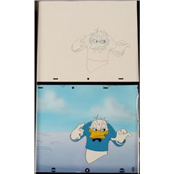 Creep Orig Background Cel Donald Duck Drawing Animation