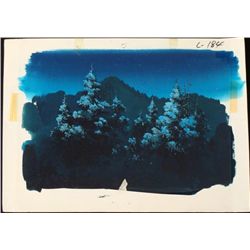 Background Original Lost in the Woods Cel Animation Art