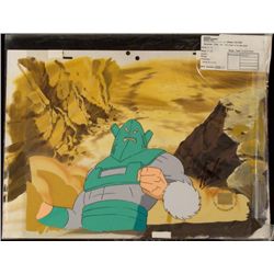 Iron Man Orig Cel Animation Background Signed Stan Lee