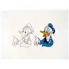 Image 2 : Drawing Genious Idea Cel Original Donald Duck Animation