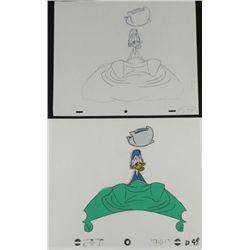 Sleepy Time Drawing Oringal Animation Cel Donald Duck