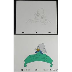 Donald Duck Drawing Original Tone Deaf Animation Cel