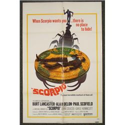 Scorpio Original 1 Sht Movie Poster Burt Lancaster 1973