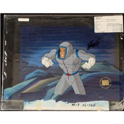 Fantastic Four Signed Stan Lee Production Orig Cel Bkgd