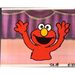 Elmo Production Art Cel Background Sesame Street Orig